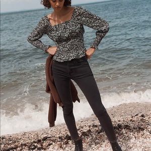 10-inch high rise skinny Madewell jeans